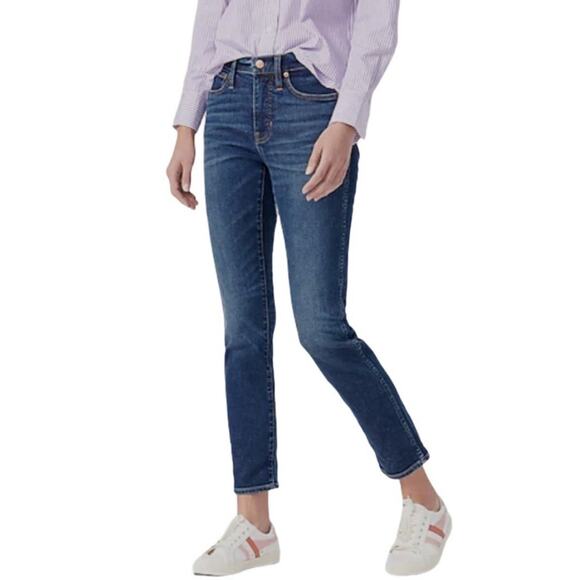 J Crew Vintage Straight High Rise Denim Jeans Women's Size 27 Blue Class… - Picture 1 of 10